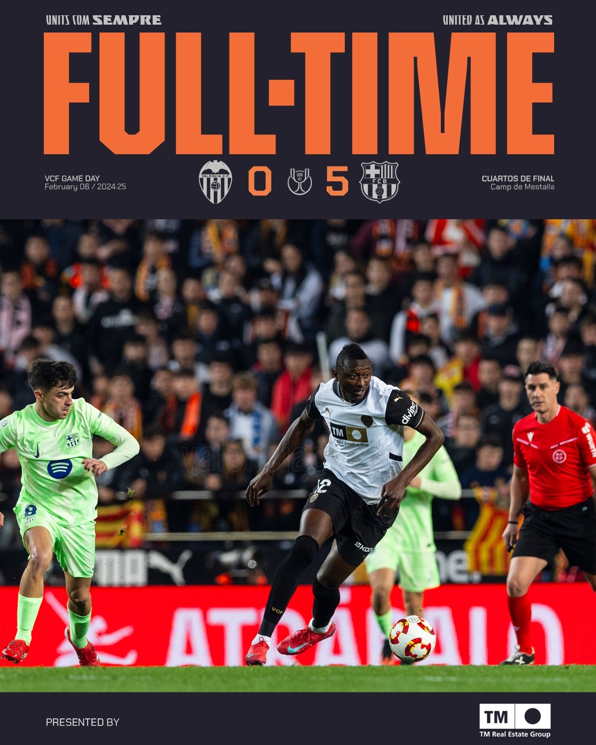 瓦伦西亚遭遇惨败球迷失望! 瓦伦西亚遭遇惨败球迷失望!